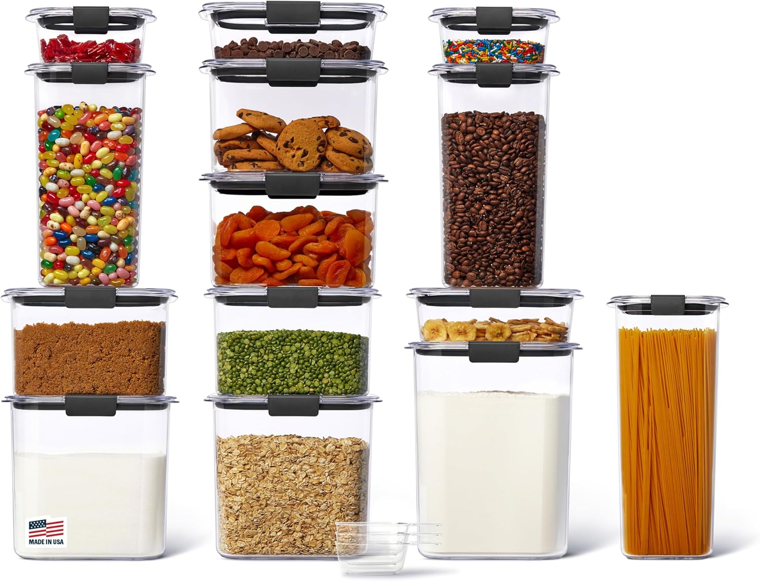 Food Storage With Scoop - Brilliance 14-Piece Food Storage Container Set
