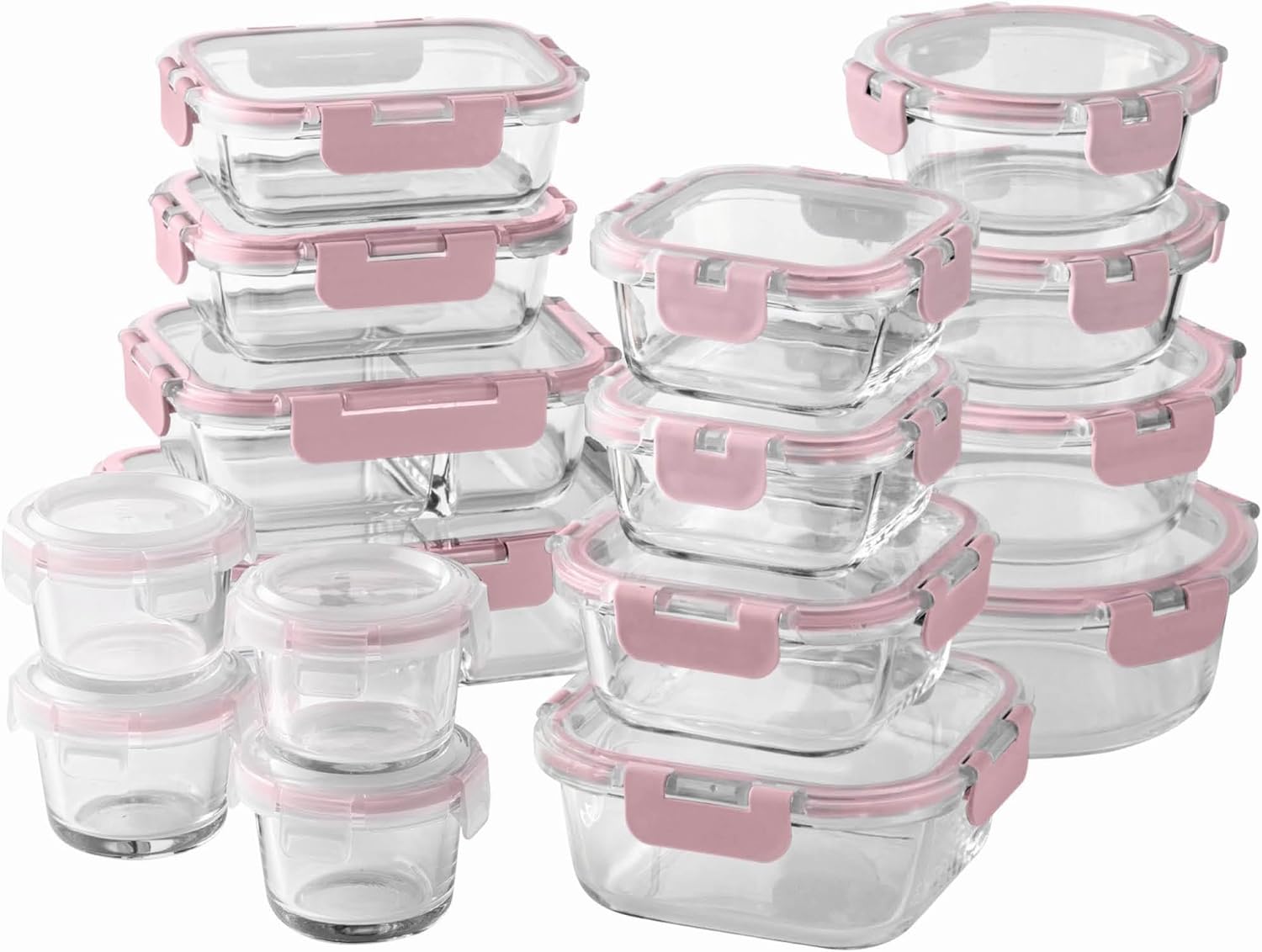 Storage Food Prep - 32-Pc Borosilicate Glass Food Container Set