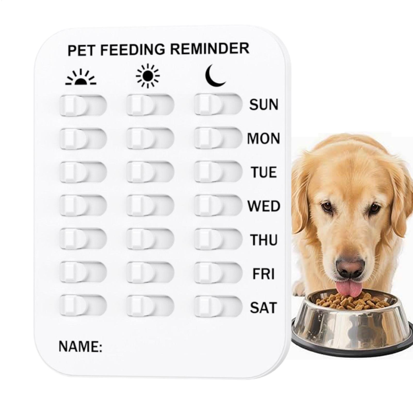 Food Storage Chart - Dog Feeding Chart Cat Feeding Remind