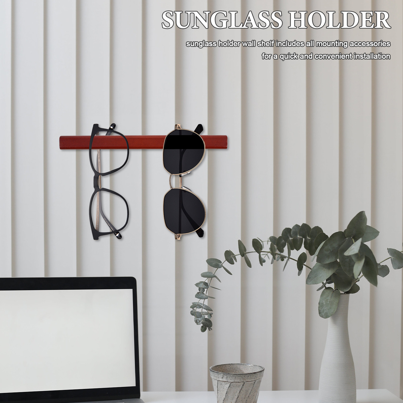 Food Storage Food Safety - Wall Mounted Wooden Sunglasses Holder Organizer
