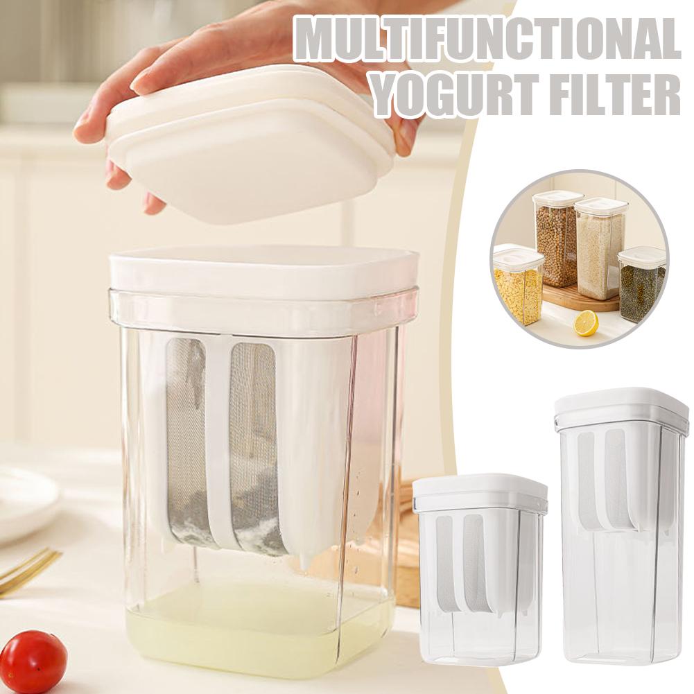 Food Storage With Dividers - 2 In 1 Multifunctional Yogurt Strainer