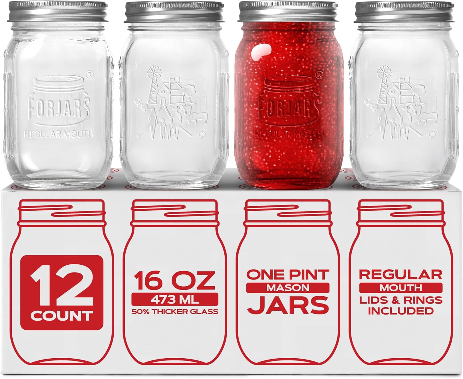 Food Storage With Glass Lids - ® Premium Jars with Lids –