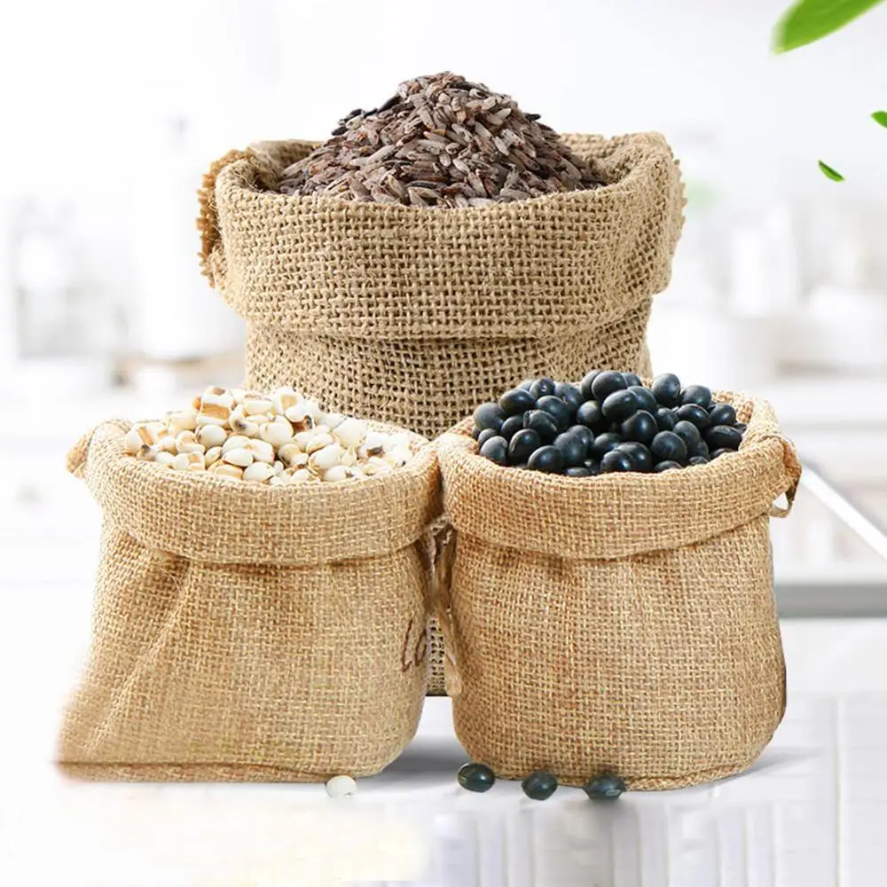 Food Storage Roots - Natural Burlap Sack Jute Potato Storage