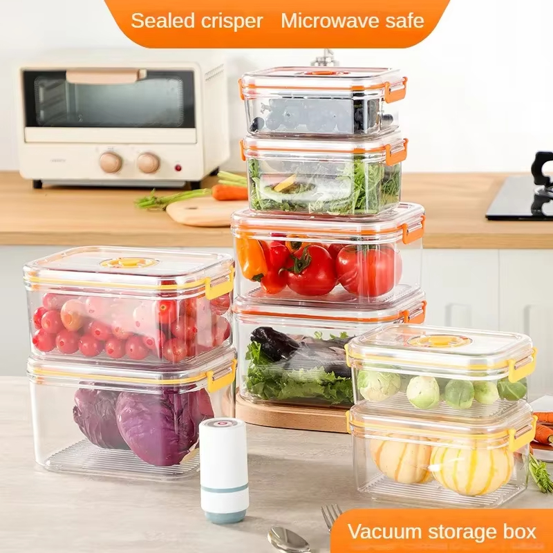 Food Storage Equipment - Vacuum Fresh-keeping Box Refrigerator Sealed Canister