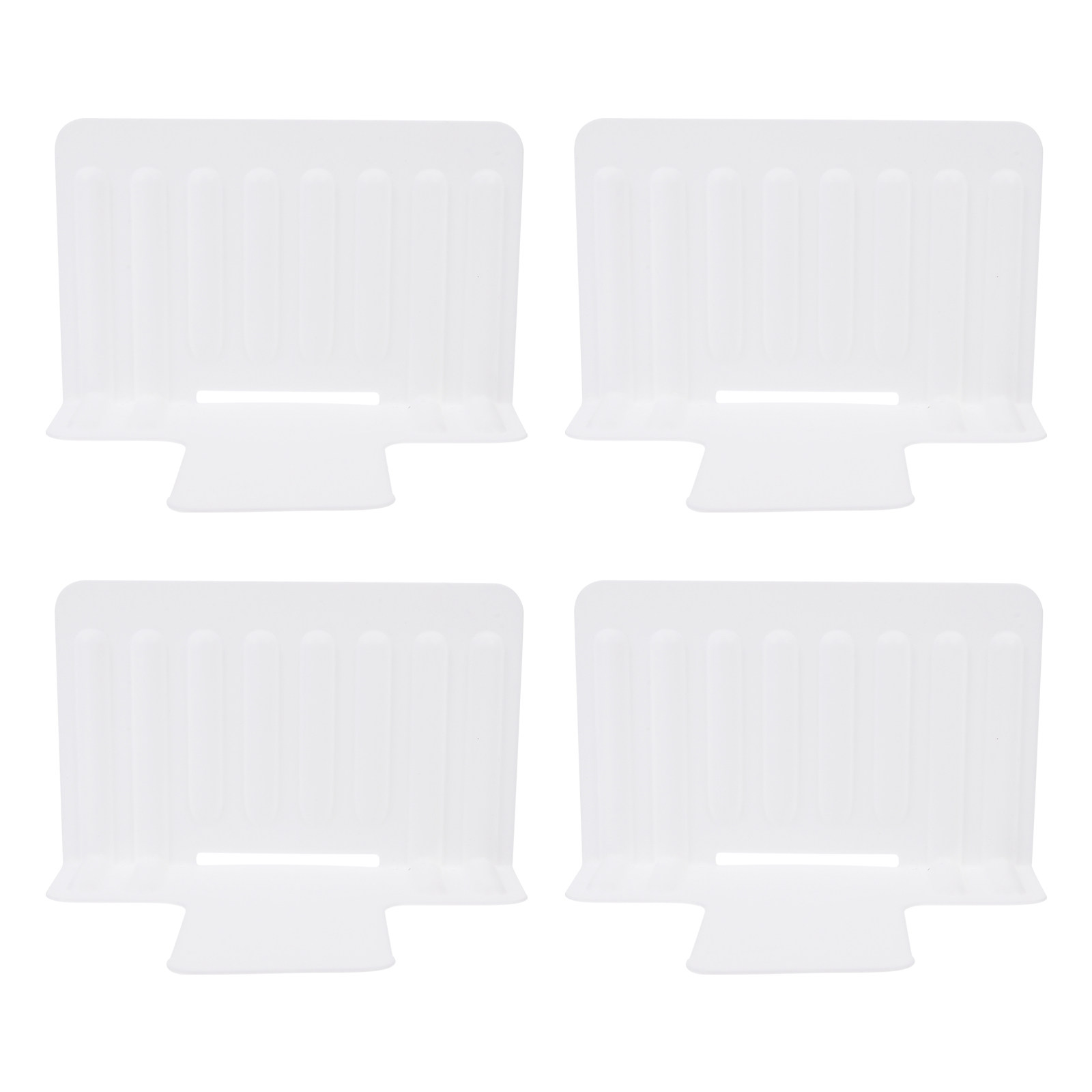 Food Storage Dividers - 4Pcs Plastic Drawer Dividers Stable Adjustable
