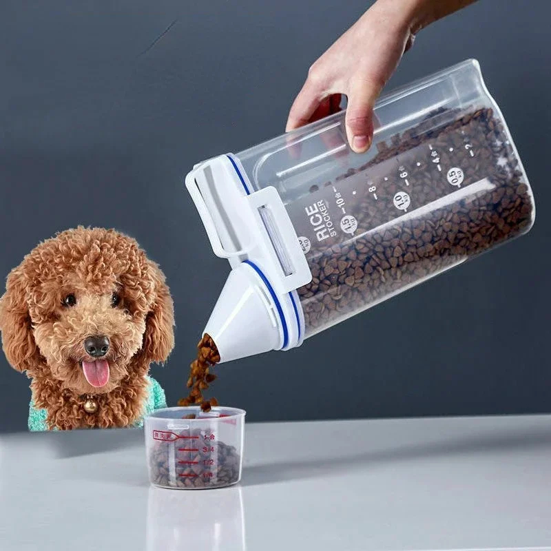 Food Storage Large Plastic Containers - Premium Pet Food Storage Container with