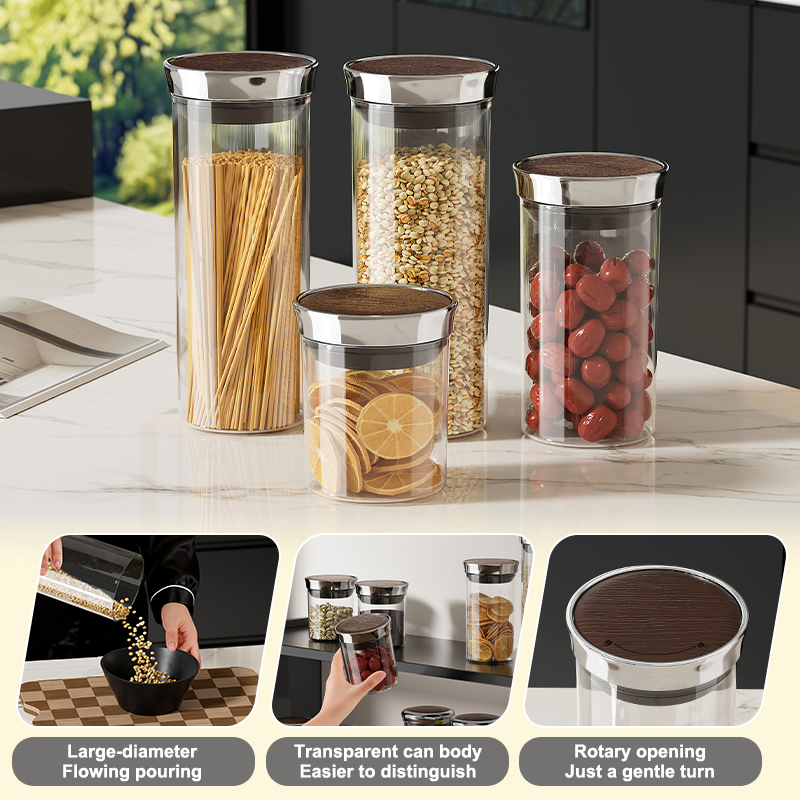 Food Storage Large Plastic Containers - Uforu Food Grade Cereal Container, Large