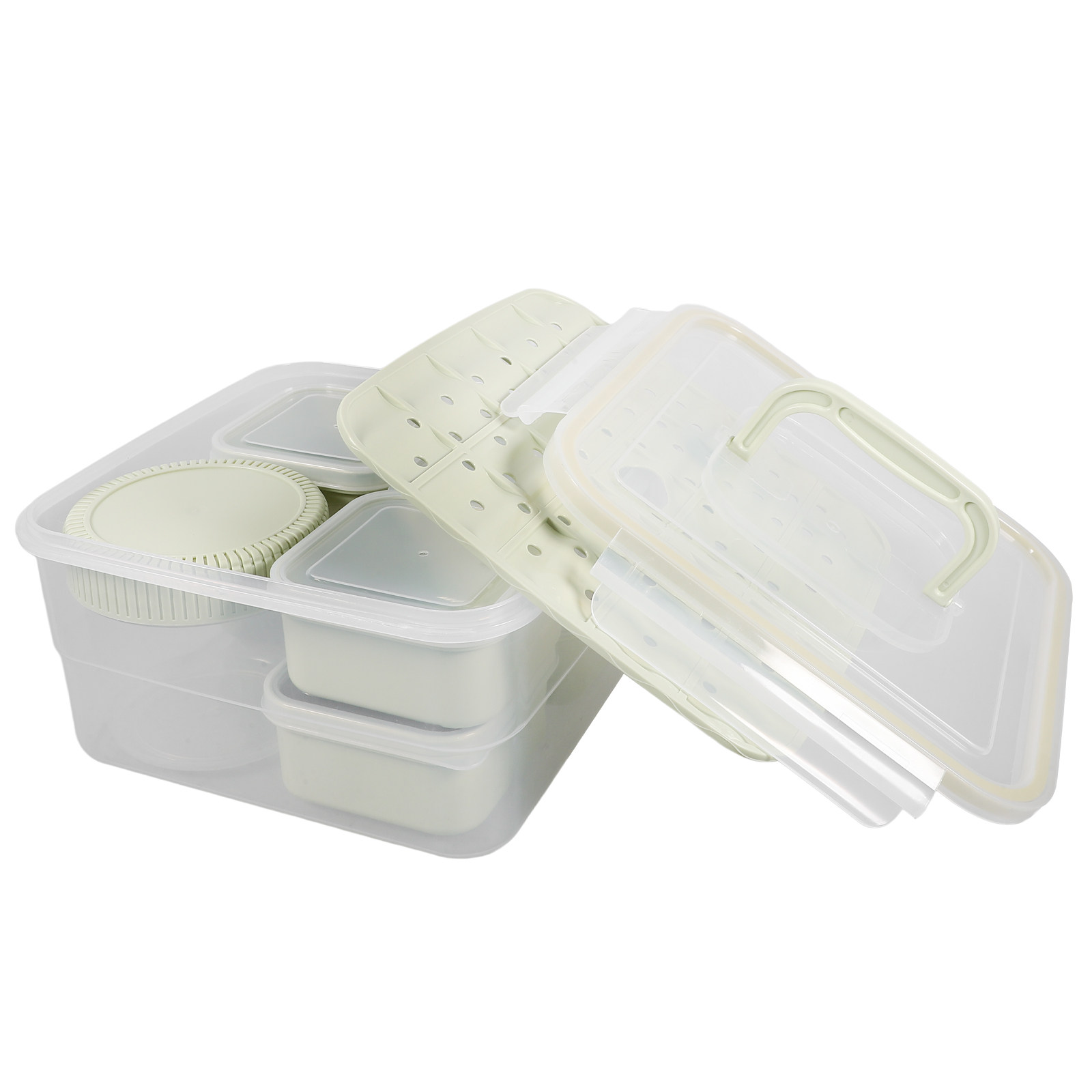 Food Storage Dividers - 1Set Divided Baby Food Containers Safe
