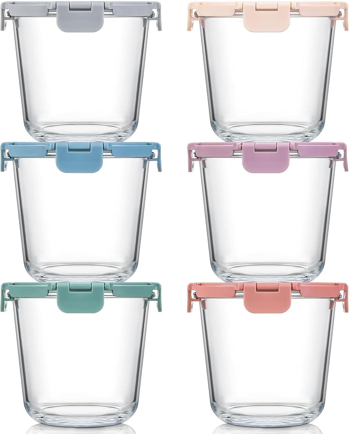 Storage Food Prep - [UPGRADED LID] 6 Sets 3 Cup/24oz