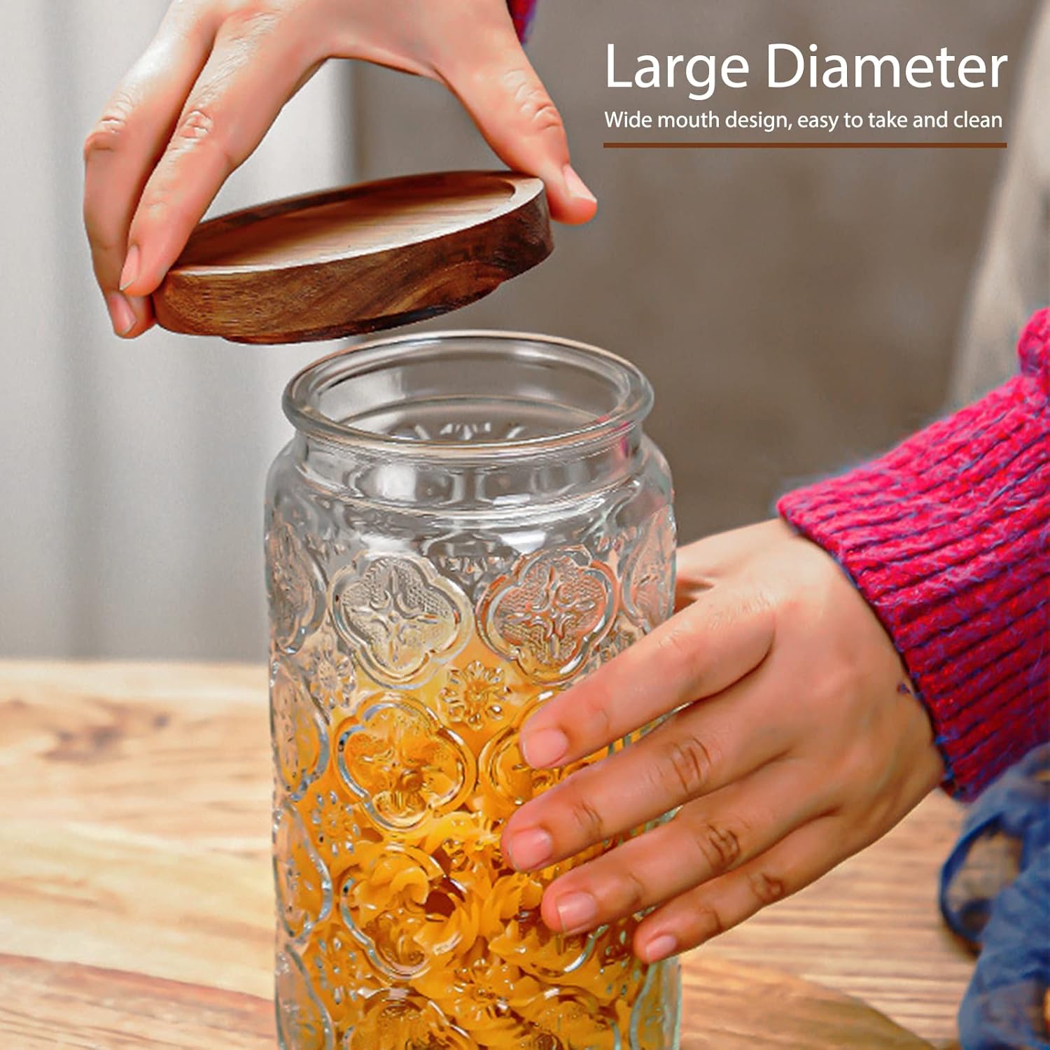 35oz/1000ml Glass Storage Jars - огляд і ціна Food Storage With Glass Lids