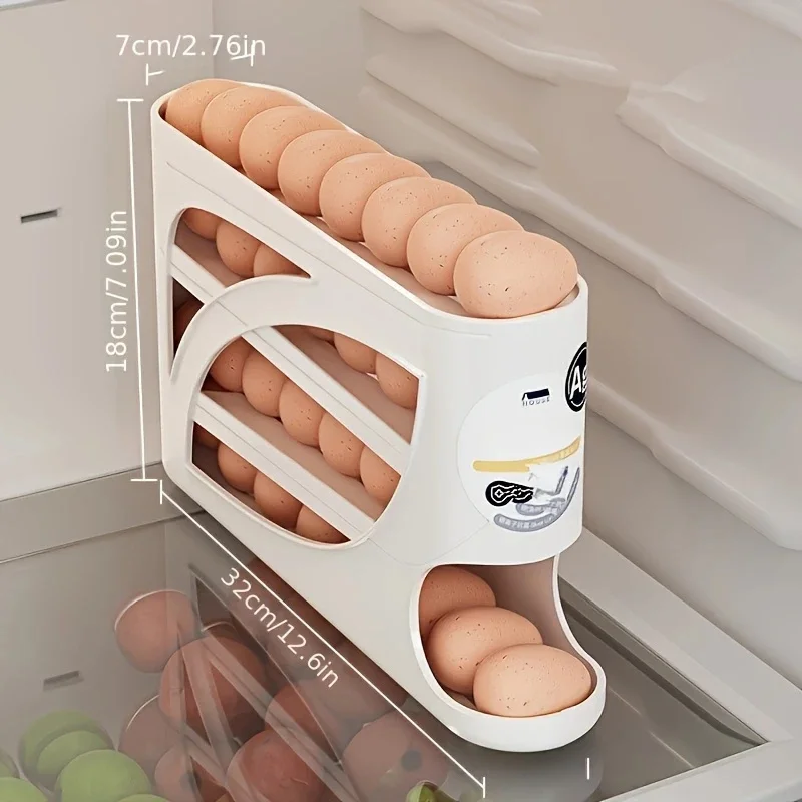 3-Tier Rolling Egg Storage Con - огляд і ціна Food Storage Large Plastic Containers