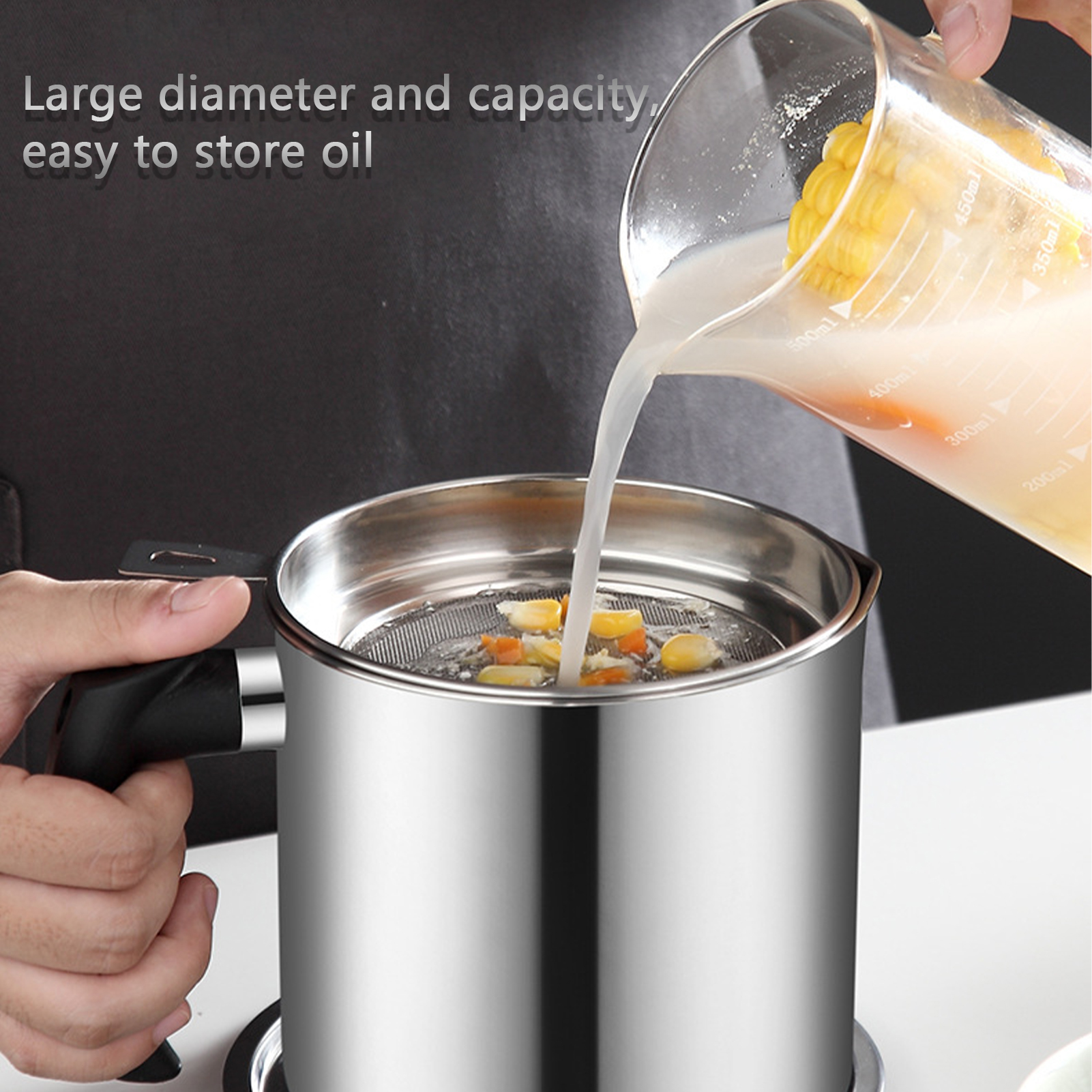 Oil Strainer Pot Stainless Ste - огляд і ціна Herb Keeper Container