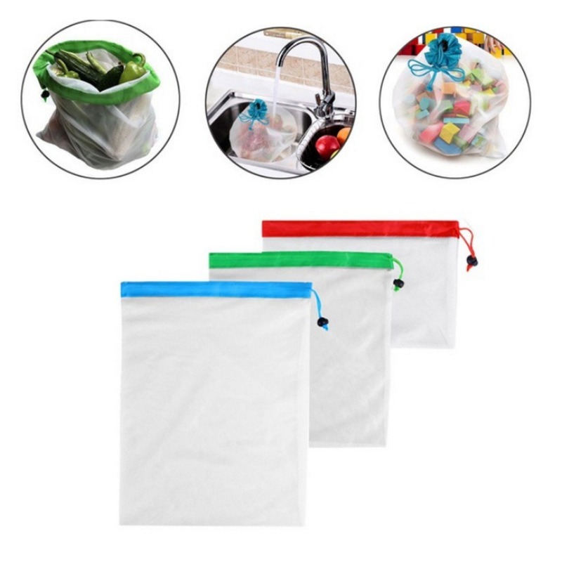 12pcs Refrigerator Keep Fresh  - огляд і ціна Produce Bag Reusable Mesh