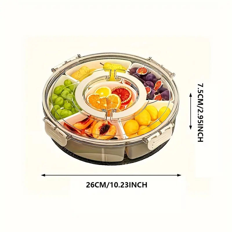 Divided Rotating Serving Tray  - огляд і ціна Food Storage Dividers