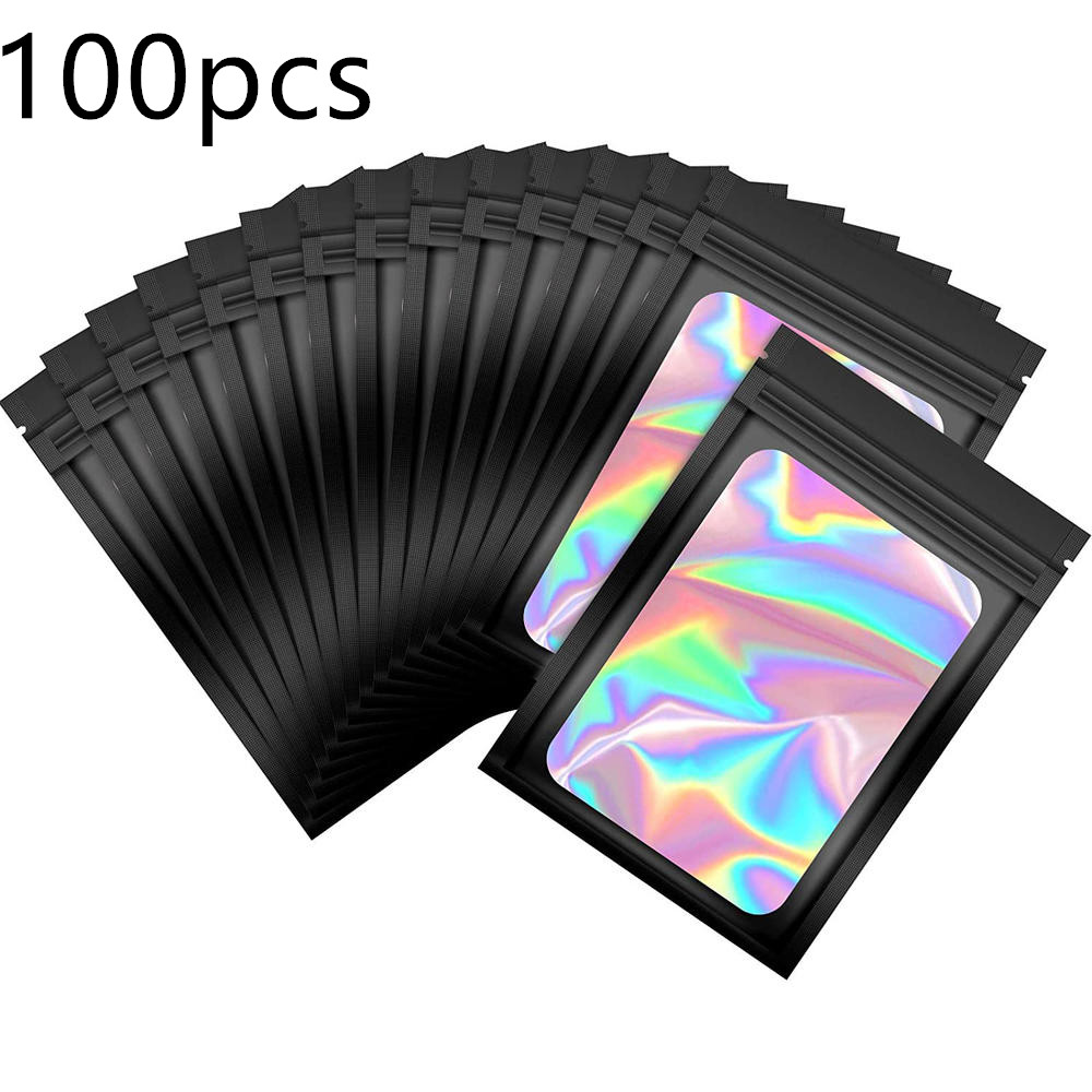 100PCS Laser Thicken Plastic A - огляд і ціна Food Storage Zip Bags