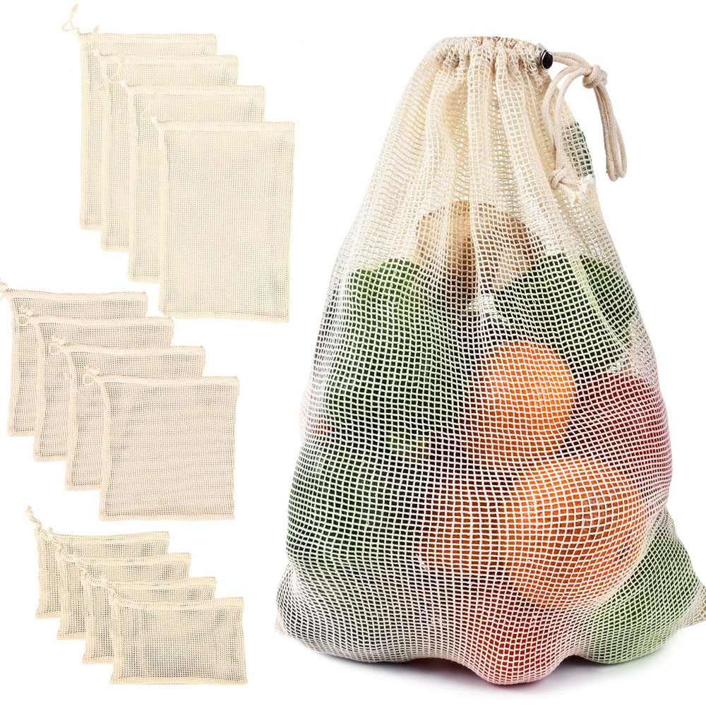 Cotton Mesh Vegetable Bags Pro - огляд і ціна Produce Bag Reusable Mesh