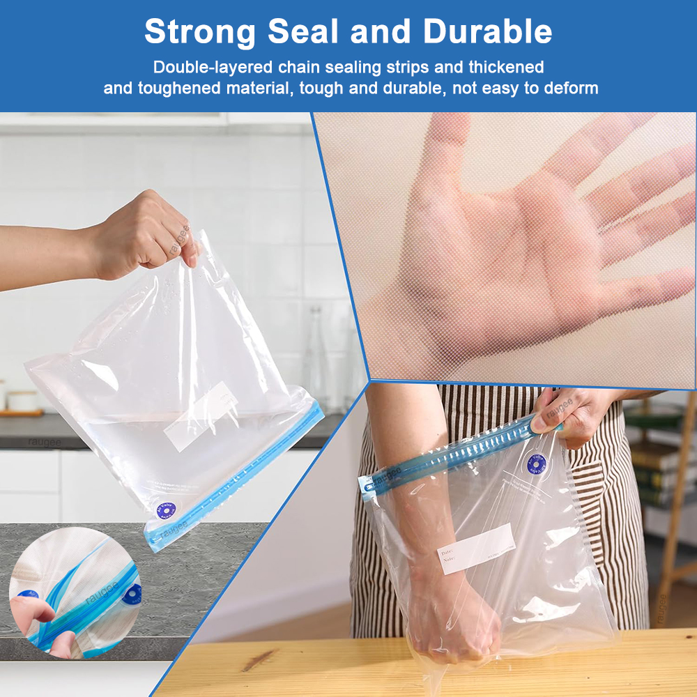 Vacuum Bags Reusable Food Vacu - огляд і ціна Food Storage Zip Bags