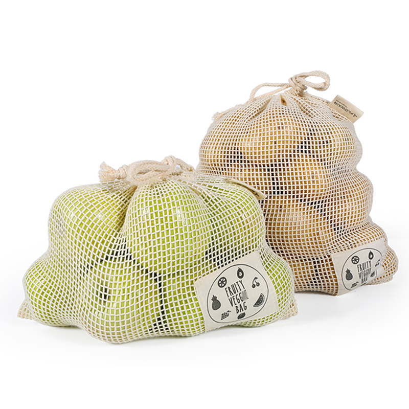 6/10 Packs Organic Cotton Reus - огляд і ціна Produce Bag Reusable Mesh
