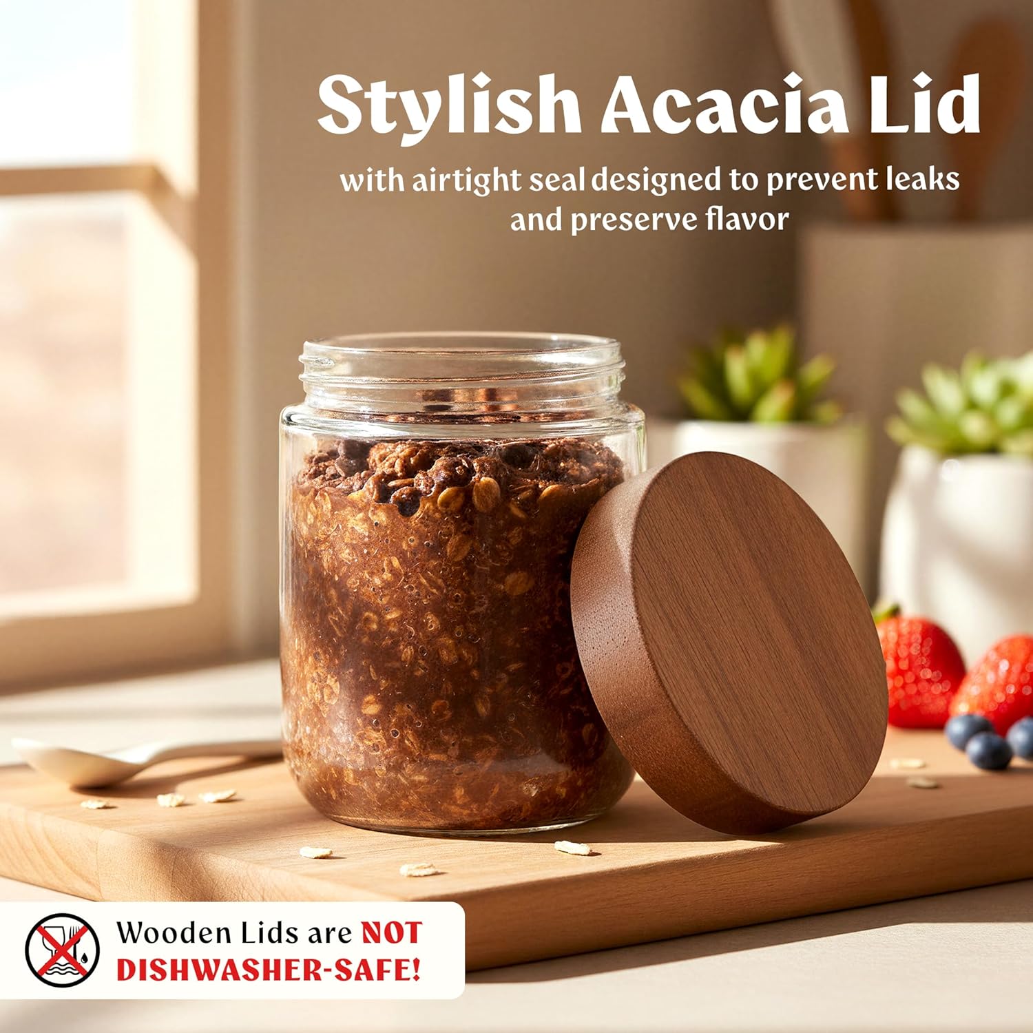 Overnight Oats Containers with - огляд і ціна Storage Food Prep