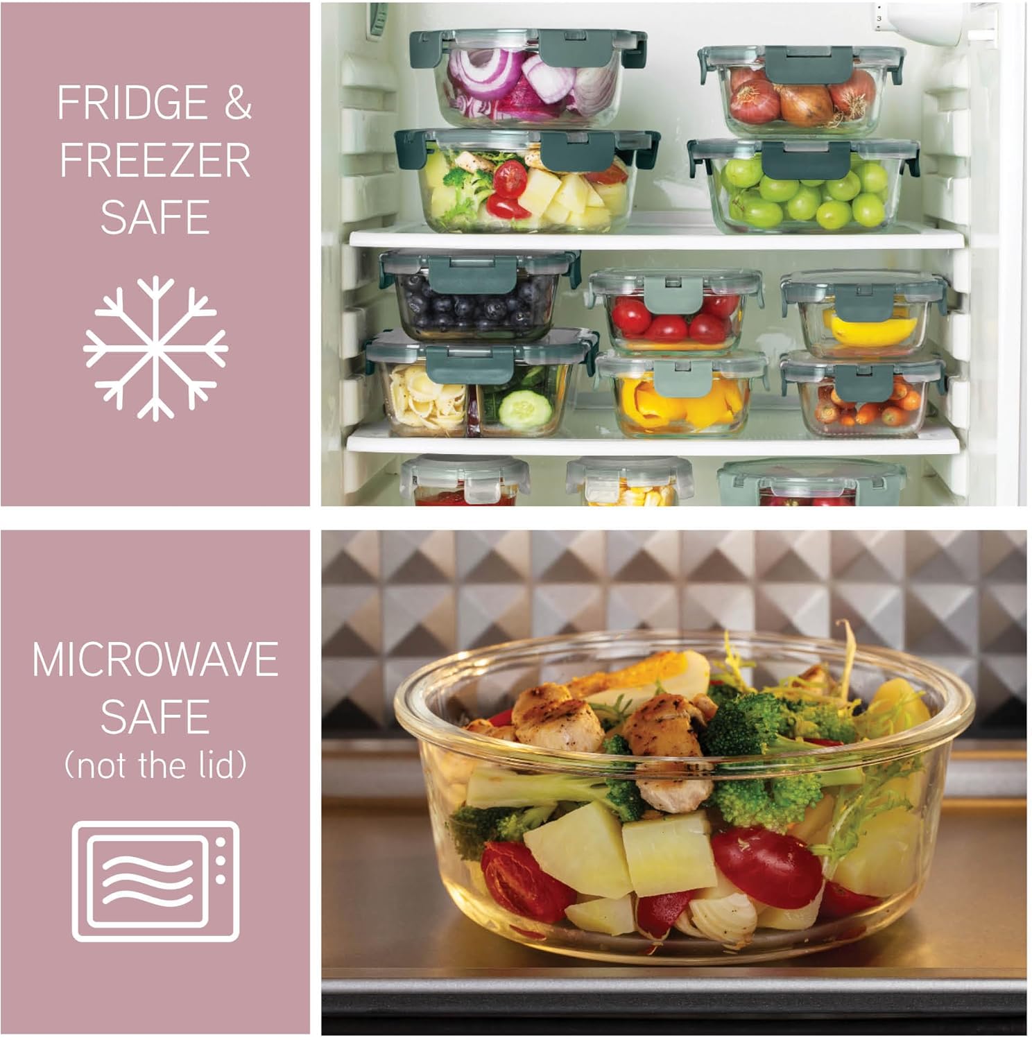 32-Pc Borosilicate Glass Food  - огляд і ціна Storage Food Prep
