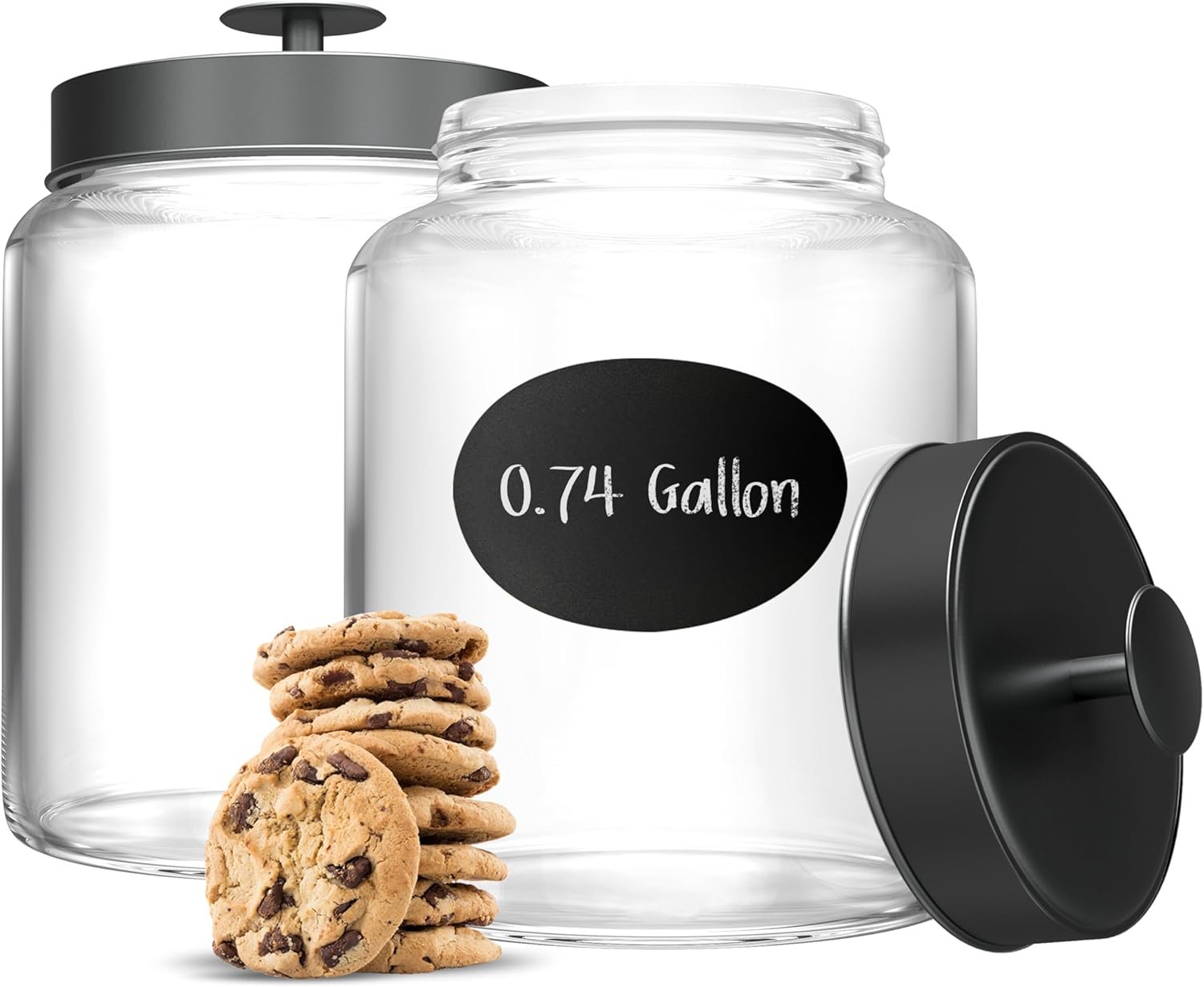 Glass Kitchen Canister Set, Fo - огляд і ціна Food Storage With Glass Lids