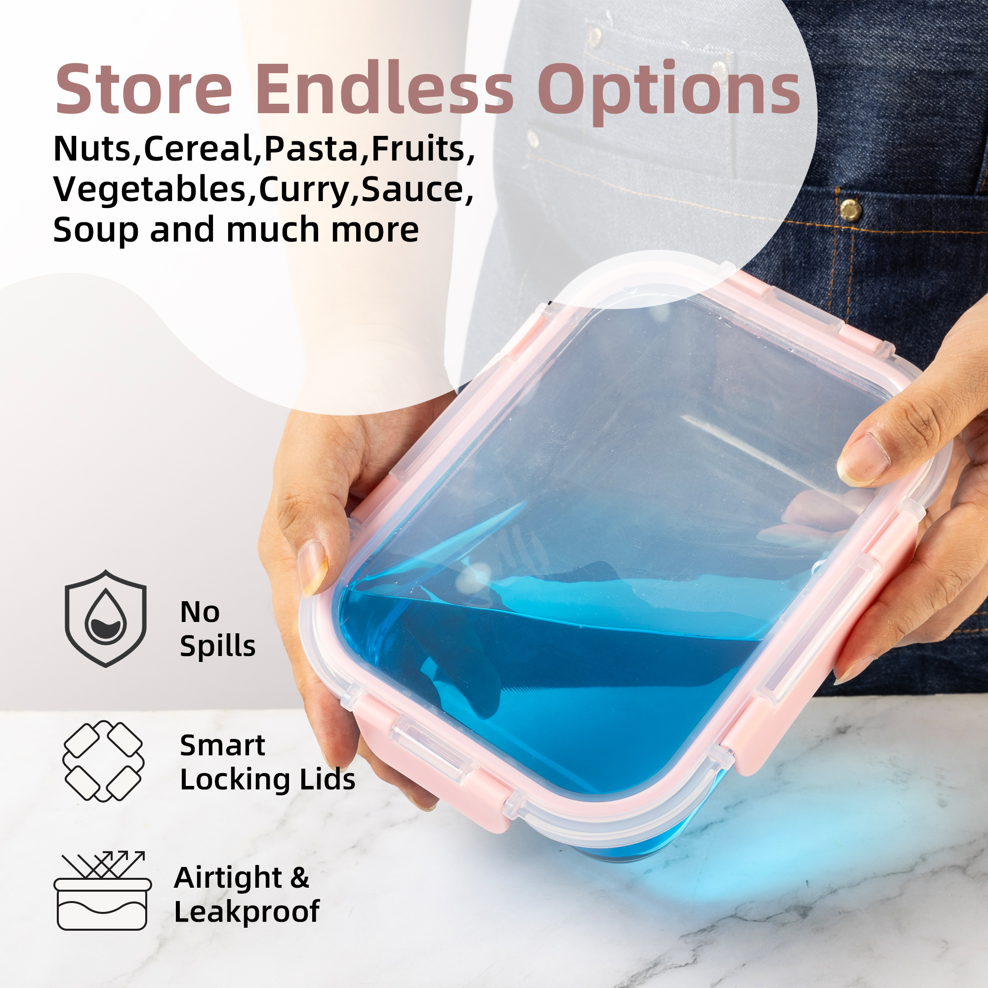 16-Piece Glass Food Storage Co - огляд і ціна Food Storage Equipment