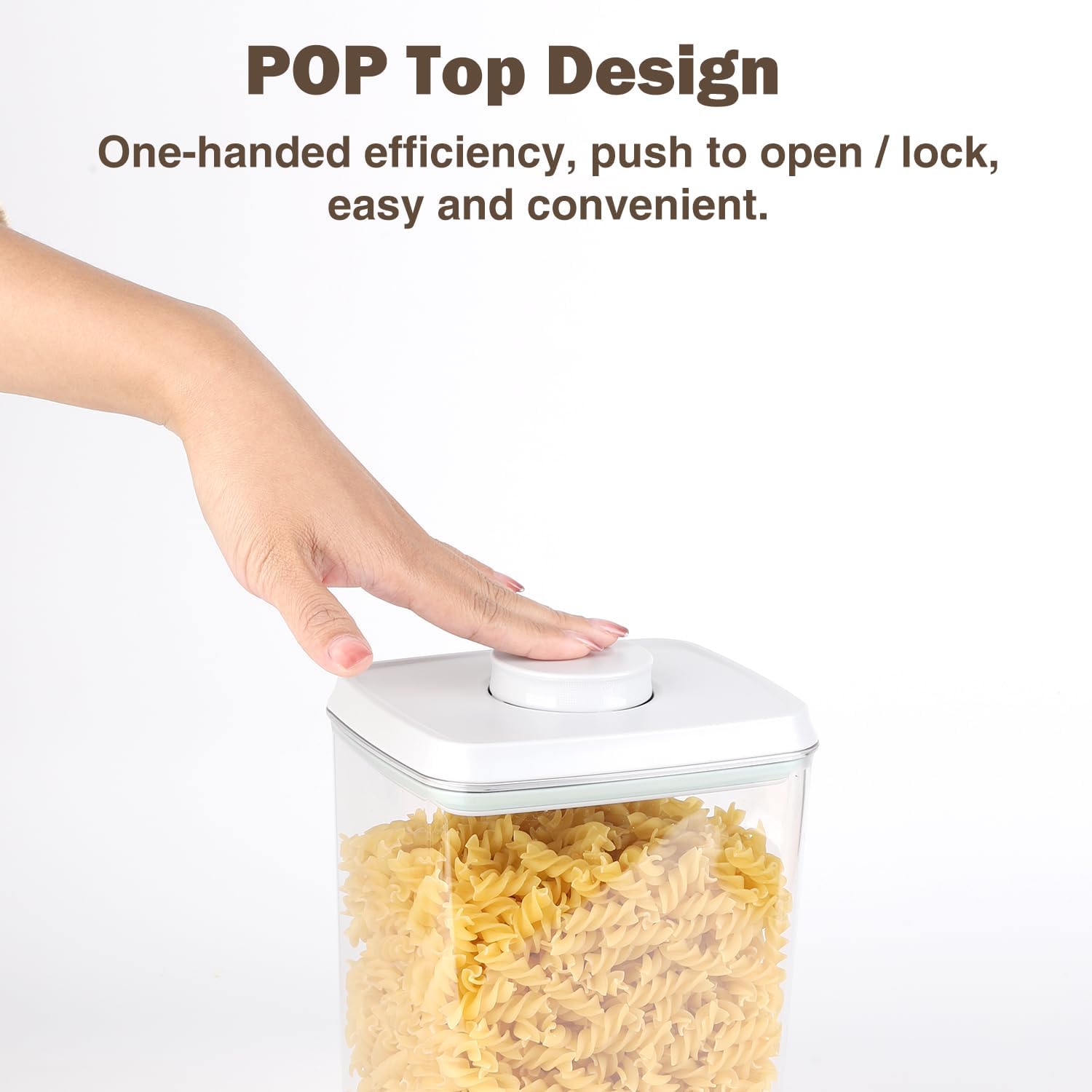4 Pcs Large Pop Airtight Food  - огляд і ціна Food Storage With Scoop
