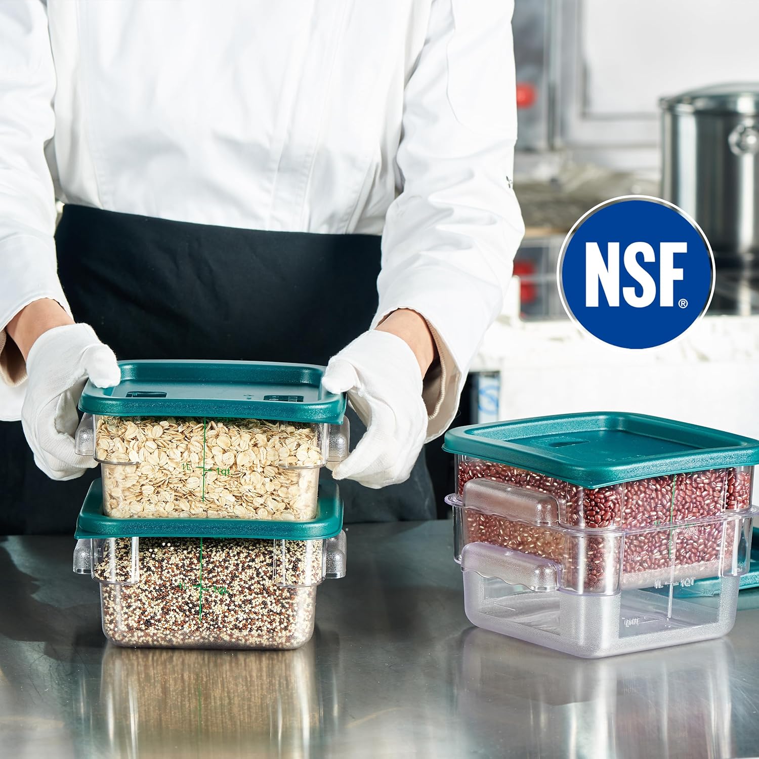 4 Pack Food Storage Container  - огляд і ціна Food Storage Square Containers
