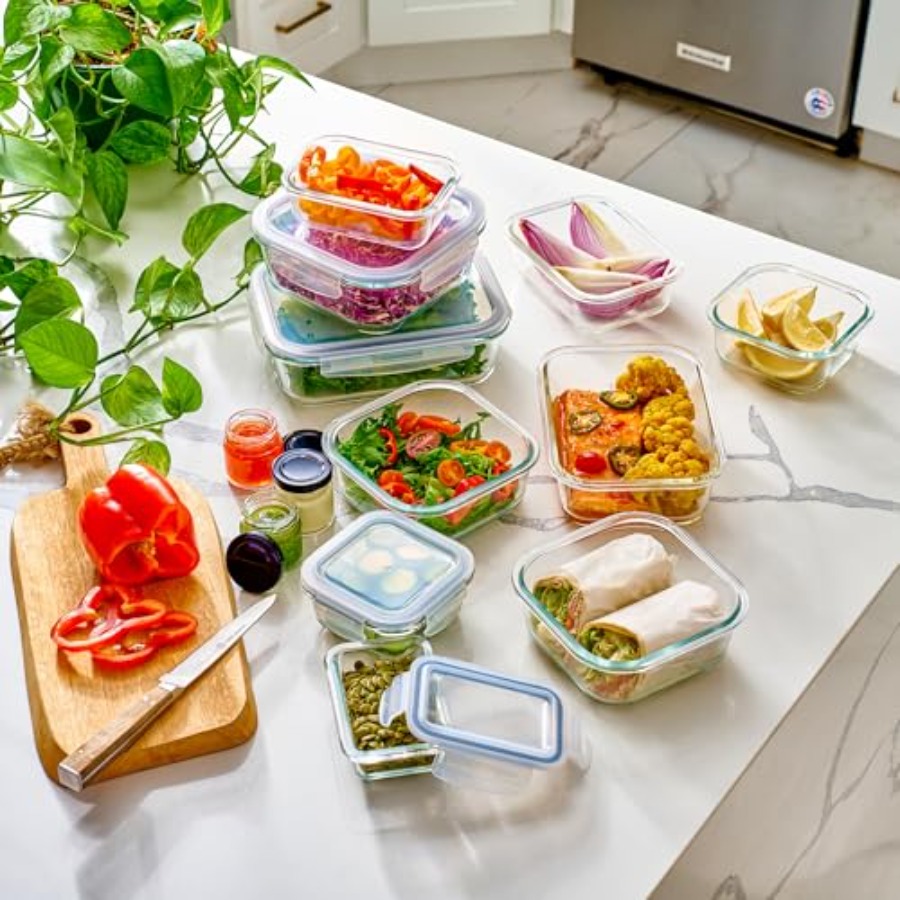 40pc Set Glass Food Storage Co - огляд і ціна Storage Food Prep