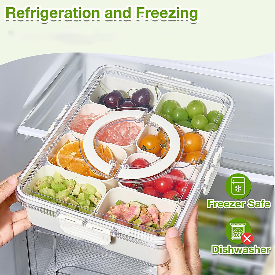 4/8Grid Snack Box Container Po - огляд і ціна Food Storage Dividers