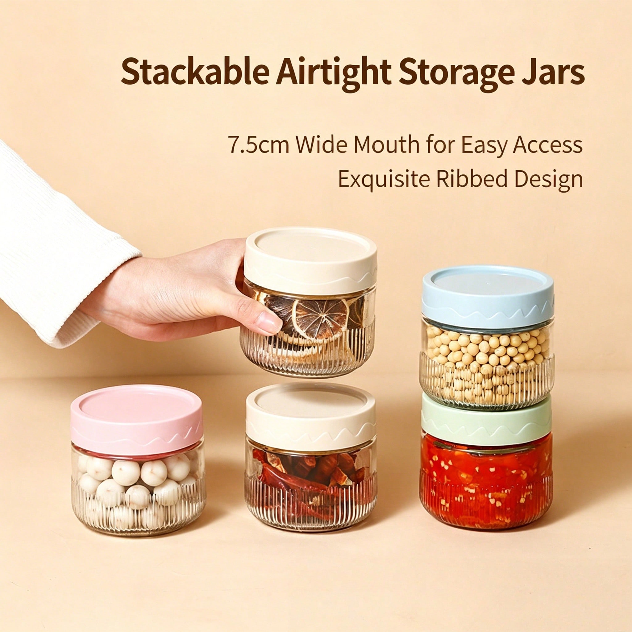 A Glass-Sealed Storage Jar,250 - огляд і ціна Food Storage With Glass Lids