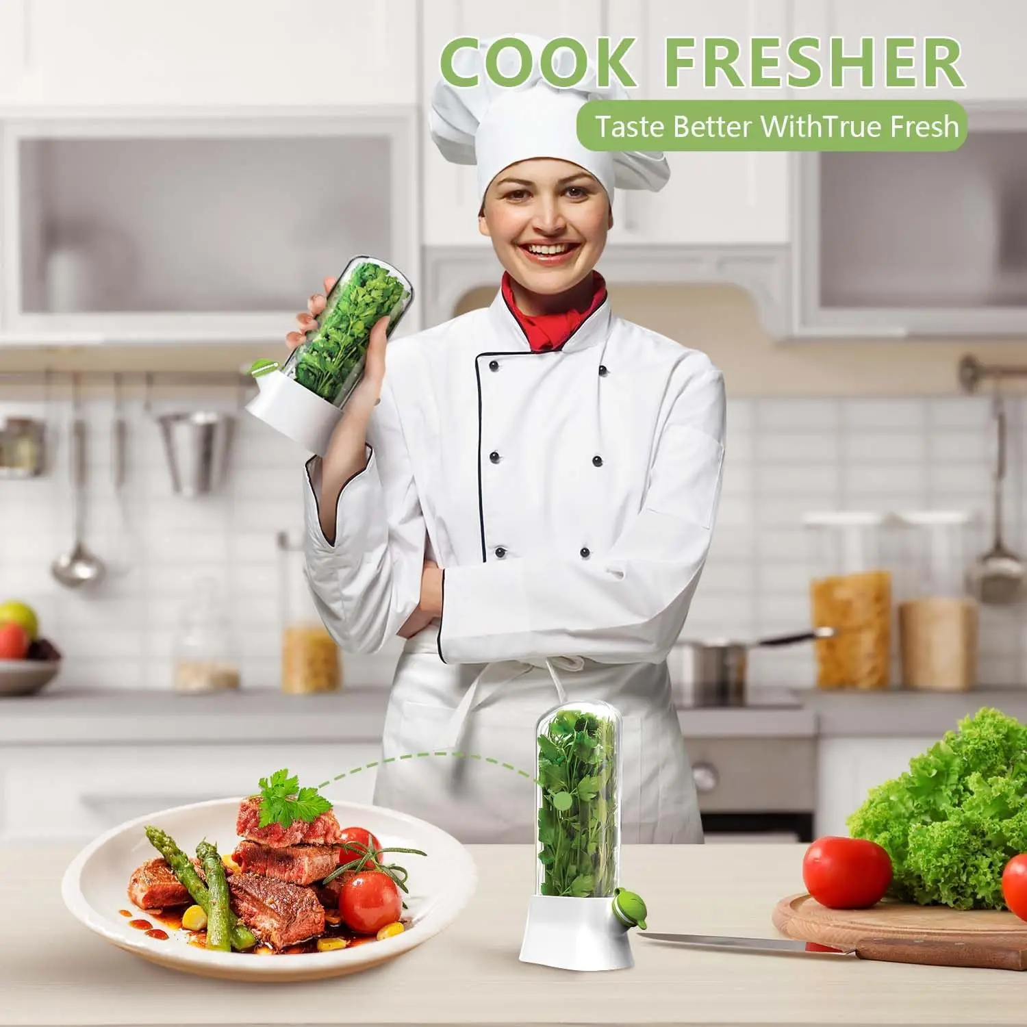 Herb Keeper for Refrigerator K - огляд і ціна Herb Keeper Container