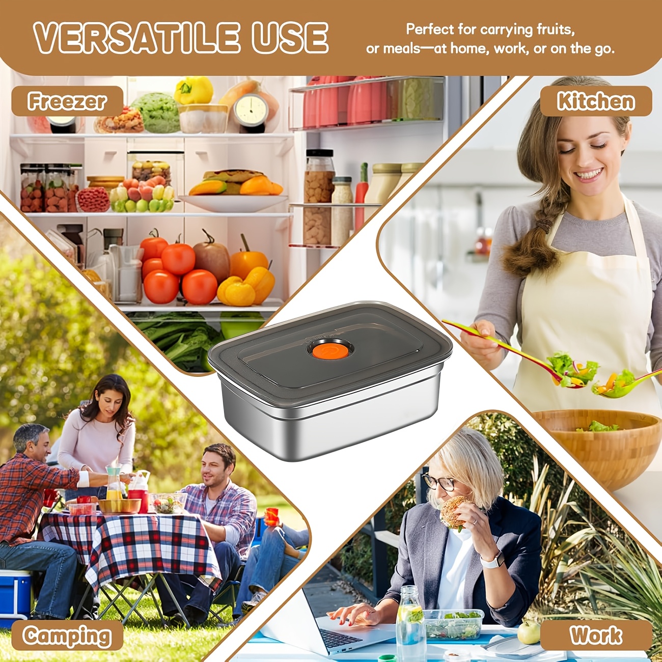 10-Piece Stainless Steel Food  - огляд і ціна Food Storage Safe
