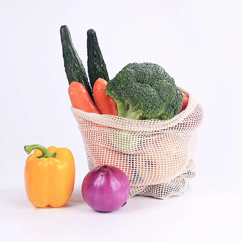 Cotton Mesh Vegetable Bags Pro - огляд і ціна Produce Bag Reusable Mesh