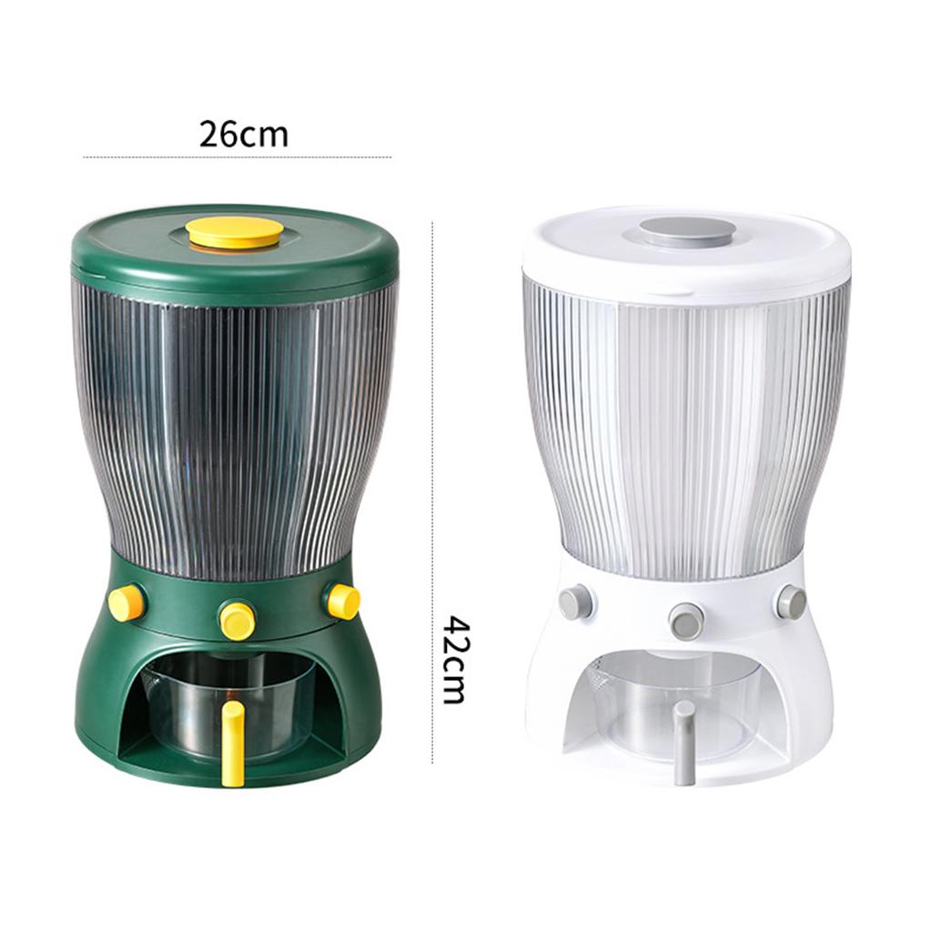 Rotating Dry Food Rice Contain - огляд і ціна Food Storage Large Plastic Containers