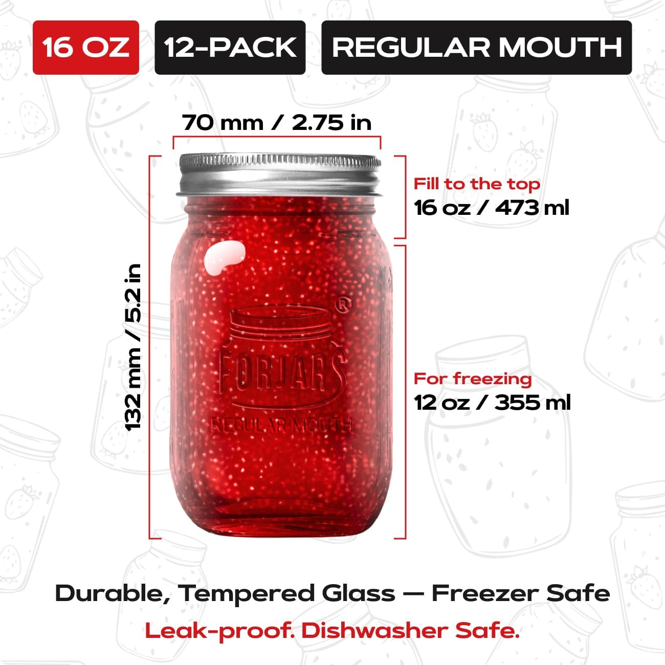 ® Premium    Jars with Lids –  - огляд і ціна Food Storage With Glass Lids