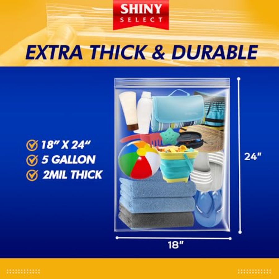 5 Gallon X-Large Storage Bags  - огляд і ціна Food Storage Zip Bags