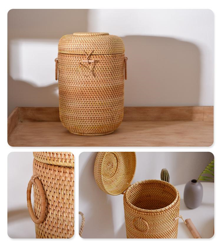 Handwoven Rattan Tea Storage B - огляд і ціна Food Storage With Dividers