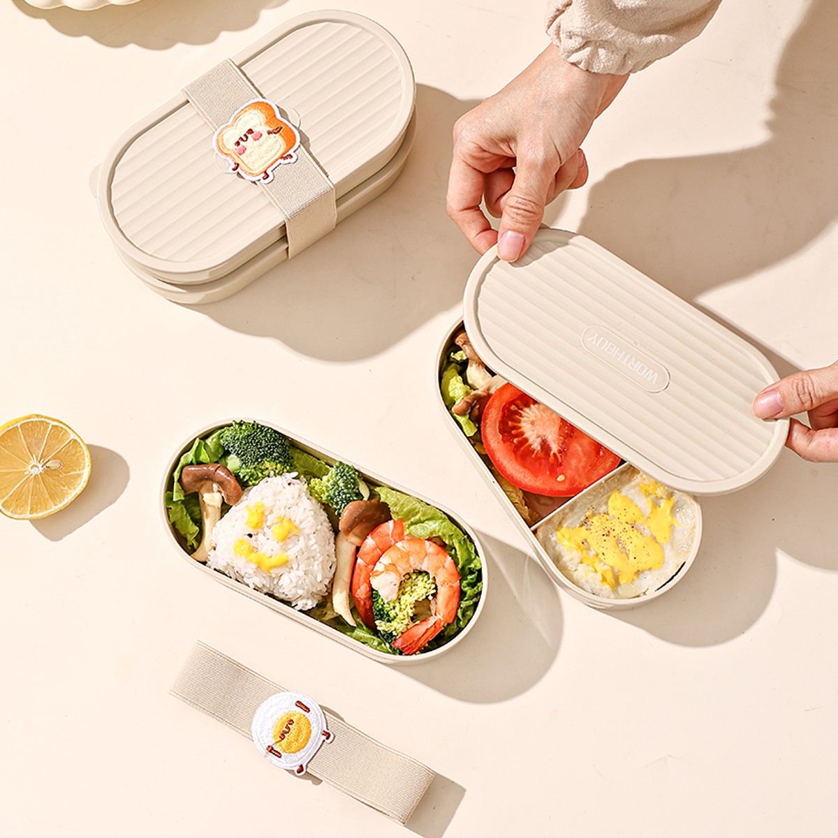 Oval Plastic Lunch Box Kids St - огляд і ціна Food Storage Dividers