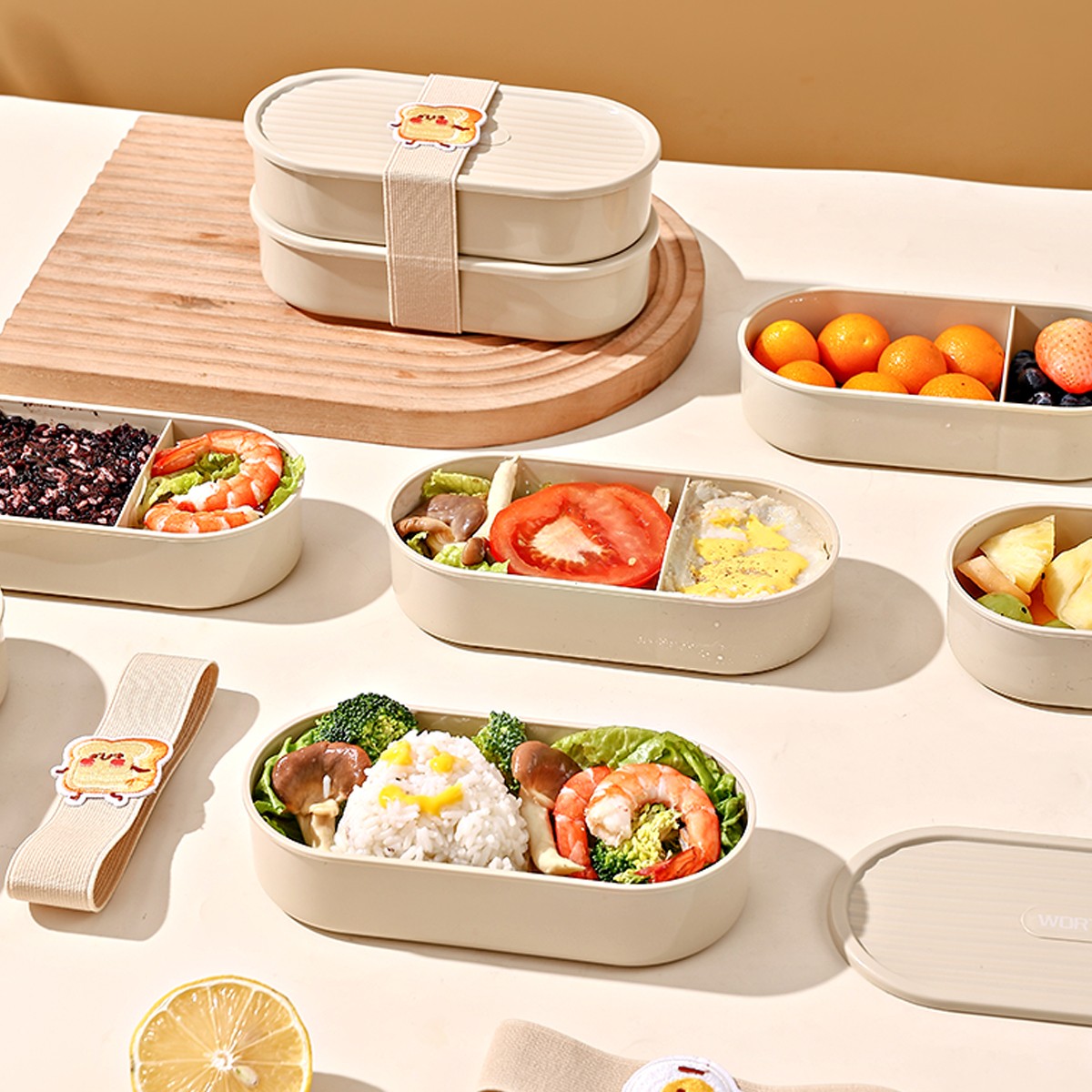 Oval Plastic Lunch Box Kids St - огляд і ціна Food Storage Dividers