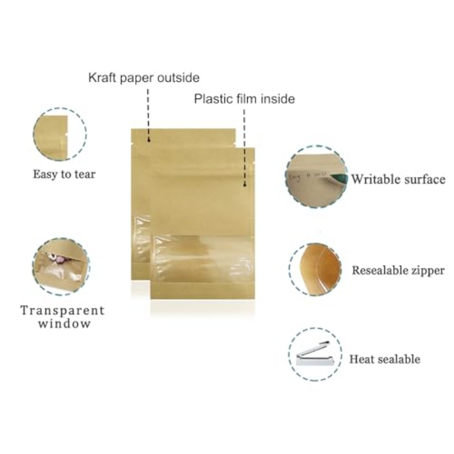 Pack 2.7x3.5inch Inner Size 2. - огляд і ціна Food Storage Zip Bags