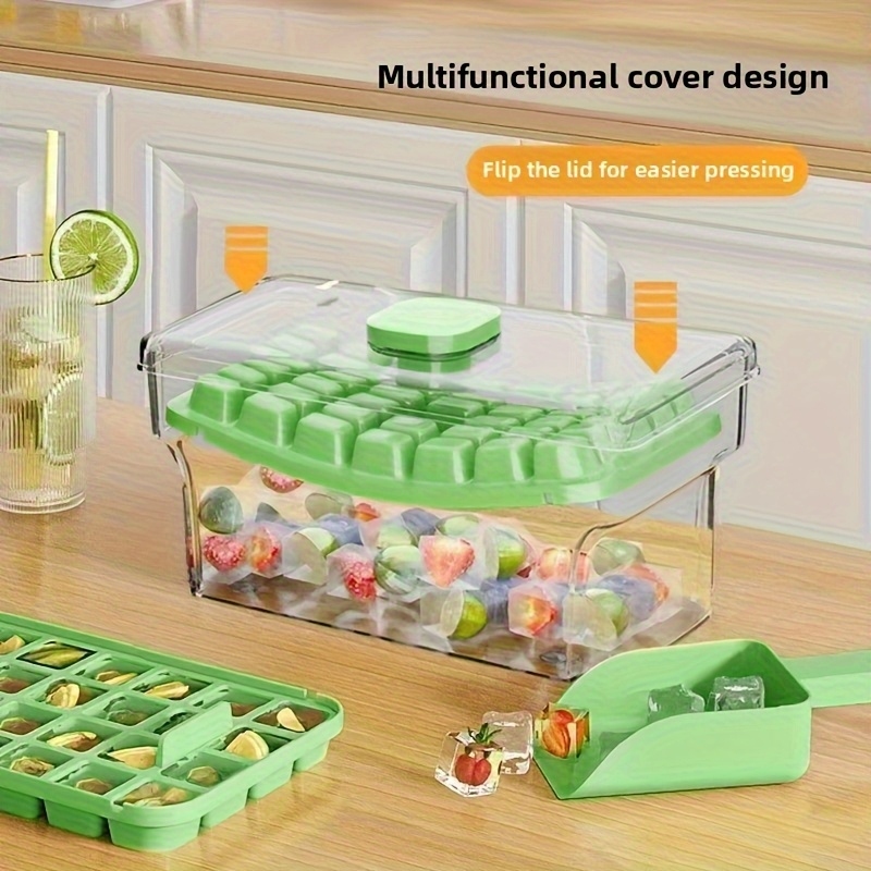 Press-key ice cube tray(Comes  - огляд і ціна Food Storage With Scoop