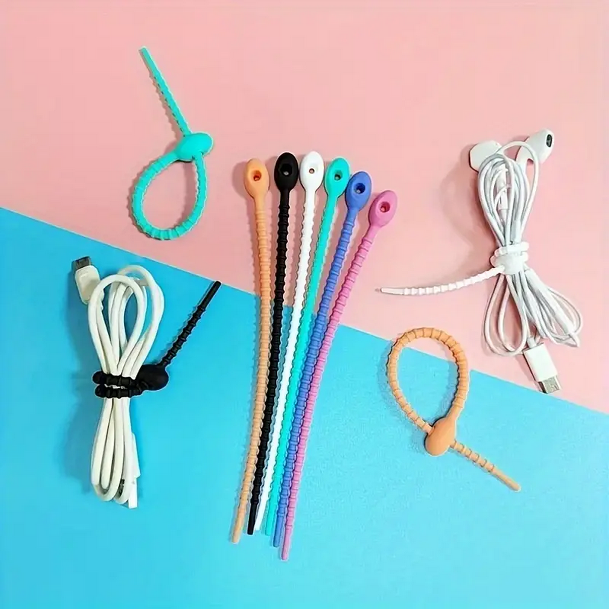 Silicone Reusable Cable Wire O - огляд і ціна Food Storage Zip Bags