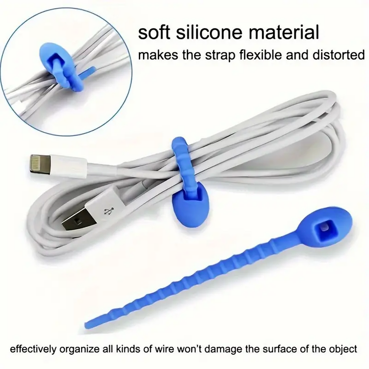 Silicone Reusable Cable Wire O - огляд і ціна Food Storage Zip Bags