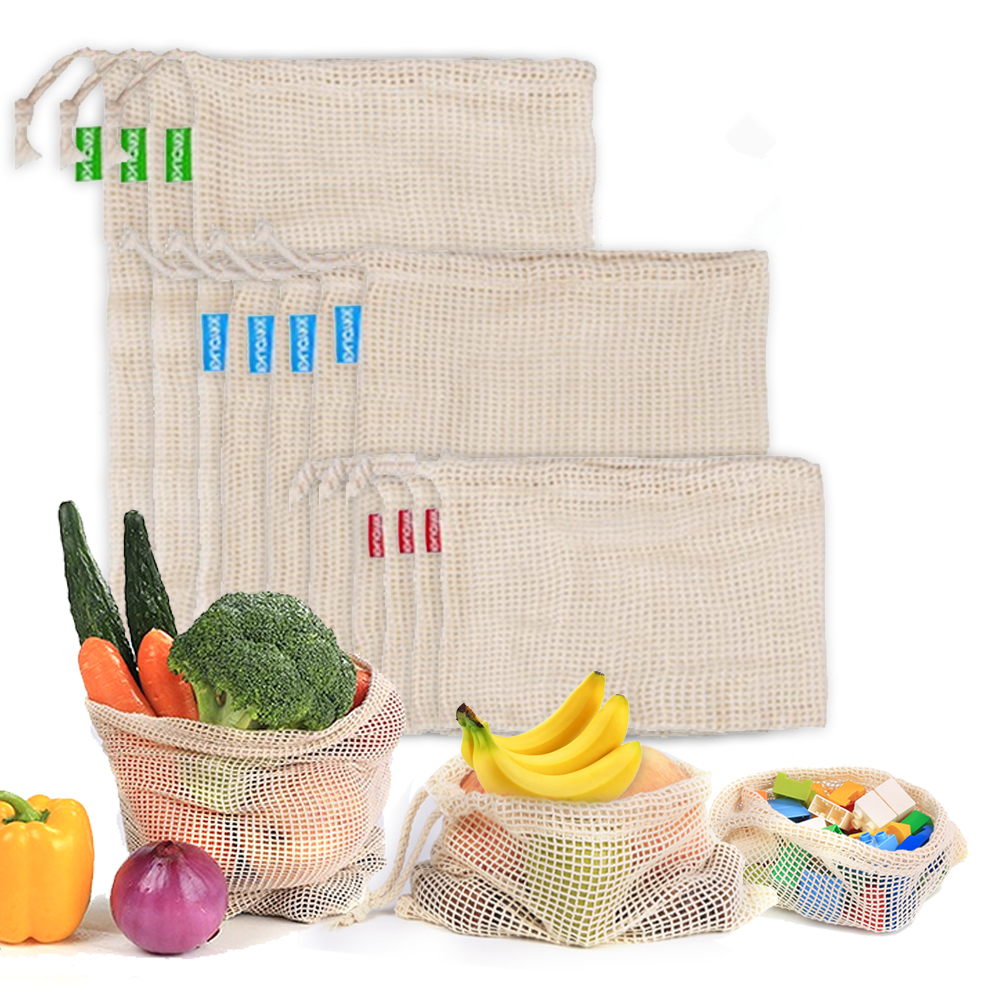 Reusable Cotton Mesh Produce B - огляд і ціна Produce Bag Reusable Mesh