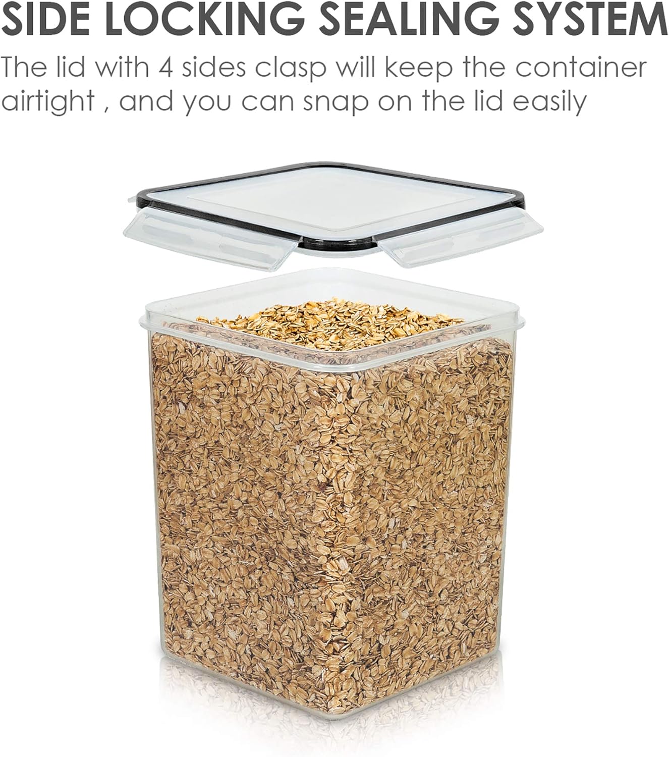 4 PCS Large Food Storage Conta - огляд і ціна Food Storage Large Plastic Containers