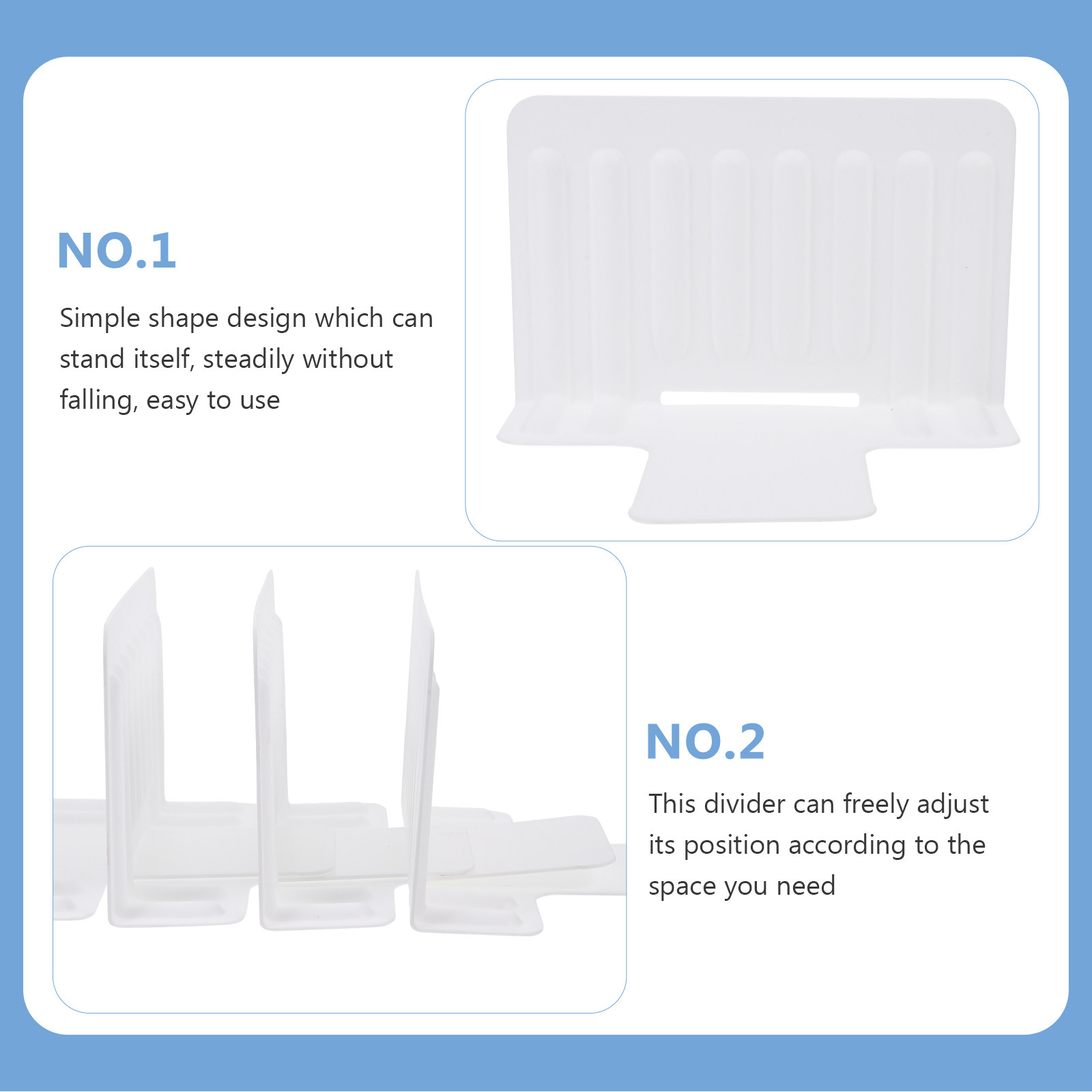 4Pcs Plastic Drawer Dividers S - огляд і ціна Food Storage Dividers