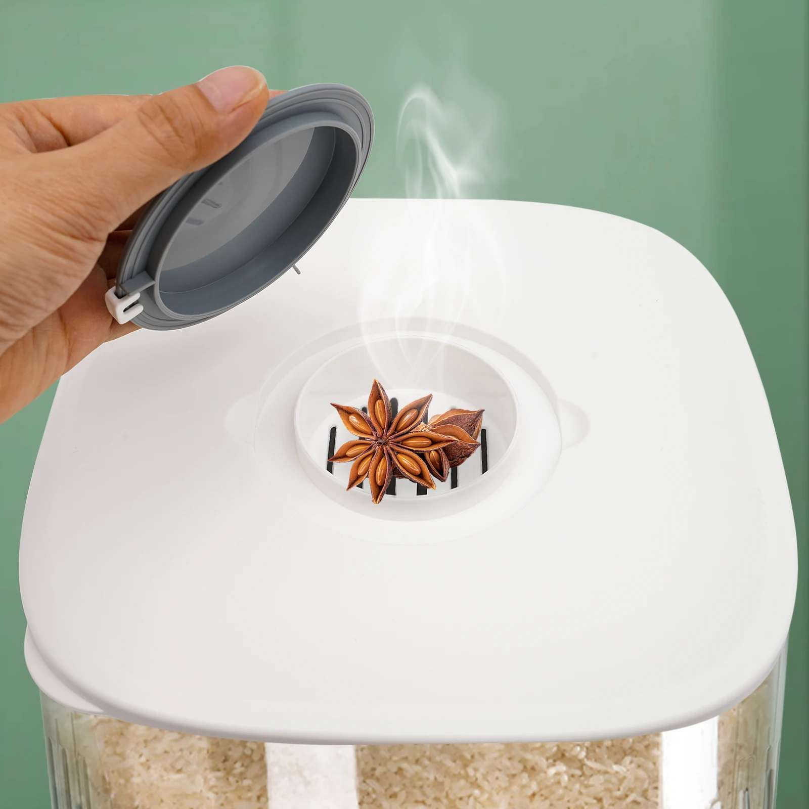 22Lbs Rice Dispenser,Large Sea - огляд і ціна Food Storage Large Plastic Containers