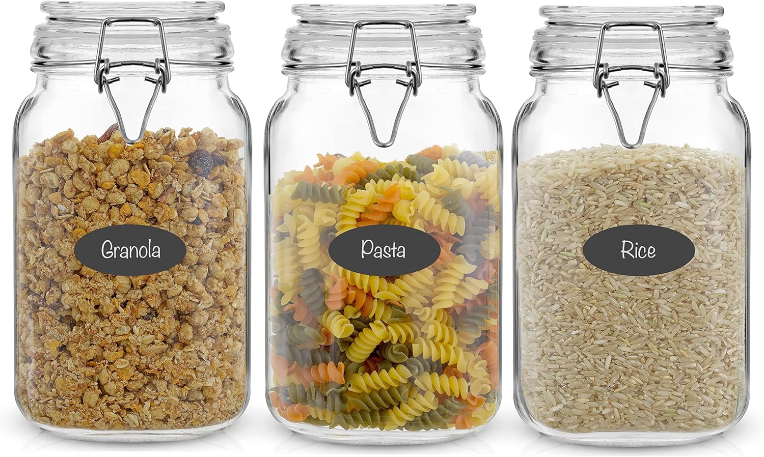Airtight Glass Jars with Lids  - огляд і ціна Food Storage With Glass Lids