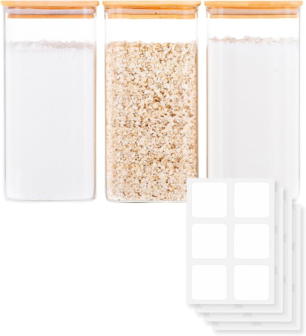 Glass Food Storage Jars with A - огляд і ціна Food Storage With Glass Lids